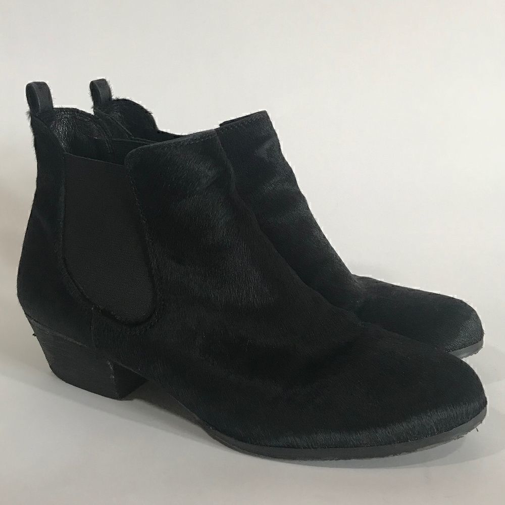 Vince Camuto Black Pony Ankle Booties